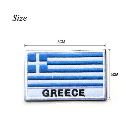 National Flag Patch Stripes Embroidered Russia Turkey France EU Netherlands Flag Tactical Military Patches Army Applique Stripe