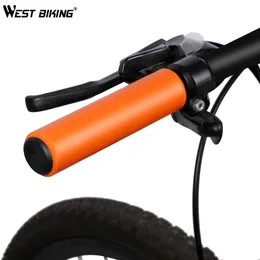 West Cykling Cykelgrepp Silikonsvamp Mtb Road Cykelstyret GRIP Mjuk anti-skidchock-absorberande Scooter Cycling Grips