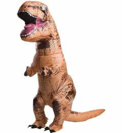 Adulto inflável t rex figurmume natalroween dinossauro mascote figuras figurmes tyrannosaurus rex roupas de roupa presente8983762