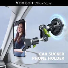 Accessories Vamson 360 Rotating Sucker Car Phone Holder for iPhone 14 13 12 for Insta360 X3 One X2 Camera Universal Suction Cup Accessories