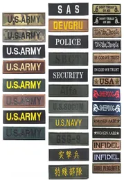 US Army Armband Stickers Tactical Army Patch Outdoor HOOK and LOOP Fastener Embroidered Badges Fabric Police Security1128478