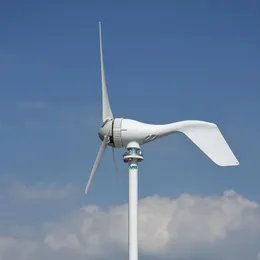 400W 12V/24V 3/5 blad Horisontell vindkraftverk generator hemanvändning + boost/PWM vattentät vindladdare