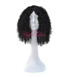 Bouncy Curl Komfortable Micro Braid Perücken Afroamerikaner geflochtene Perücken Kinky Curly Style Ombre Grey Farbe 18 -Zoll -Synthetik Wiges FO3650723