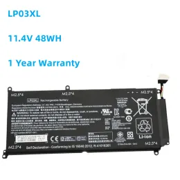 バッテリー新しいLP03XL 11.4V 48WH 4050MAHラップトップバッテリーHP ENVY 15AE020TX TPNC124 TPNC122 807417005 HSTNNDB7C DB6C