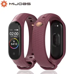 Mi 밴드 7 6 5 4 3 Mi 밴드 6 스트랩 코레아 Pulseira Pasek Opaska Xiaomi Mi 밴드 5 스트랩 실리콘 Miband Wristband를위한 브레이슬릿.