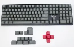 Klavyeler OEM Gri Key Kapaklar Kalın PBT ANSI ISO Düzeni Üst Yan Baskı Mekanik Klavyenin Kiraz MX Anahtarları İçin Boş