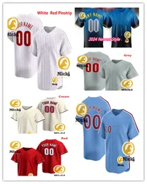 メンズ＃3ハーパーブライス野球ジャージがステッチされた＃7トレアターナー＃10 JT。 Realmuto＃12 Kyle Schwarber Jerseys S-3XL