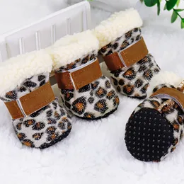 4pcs Pet Dog Shoes Winter Anti-slip Cat Dogs Boot for Dogs Small Cat Cat Puppy Shoes Socks Boots for Chihuahua Yorkshire