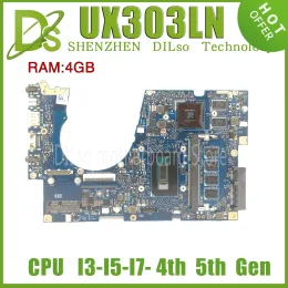 ASUS UX303L UX303LB UX303LNB U3000 U303L UX303LAラップトップマザーボードw/4GB I7i5i3/4th 5th Gen GT840M UMA用マザーボードUX303LNメインボード
