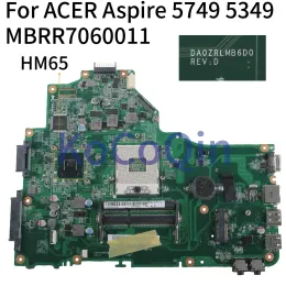 Материнская плата Материнская плата для ноутбука для Acer Aspire 5749 5349 HM65 Mainboard MBRR7060011 DA0ZRLMB6D0