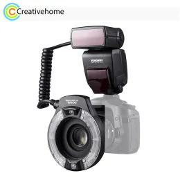 Aksesuarlar yongnuo profesyonel ttl ro ring canon kameralar için flaş speedlite ışık kapanış fotoğrafçılığı otomatik yüzük flaş led ışık