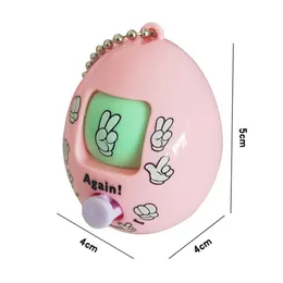 ロック紙はさみ面白いおもちゃのキーチェーン女性男性車の卵形のモラのゲームハンギングキーホルダーおもちゃキーチェーン