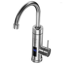 Kökskranar vattenfallstemperatur kran elektrisk kran med digital skärm sprutvattendispensers för badrum