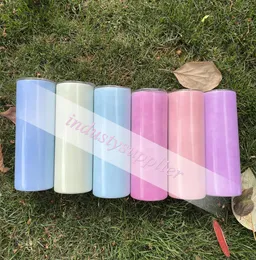 20oz UV Color Changes Under Sunlight Skinny Mugs Tumbler Sublimation Straight Blanks Tumblers Stainless Steel Water Bottle Double 7513785