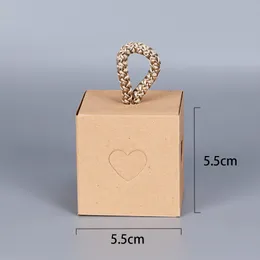 10pcs Hollow Heart-to-Heart Candy Box Bag New Craft Wedding Favor Boxes Gift Box Sacos de Caixa de festa 6*6*6cm