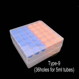 1Set Laboratory 36/50/81/100holeプラスチックフリーズストレージボックス + 36/50/81/100PCS 1.8ml/5ml PP Cryovial for School Extermic