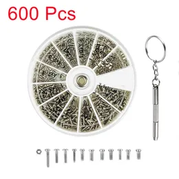 600 Pcs EyeGlasses Sunglass Repairing Tool Screws Nuts M1 M1.2 M1.4 M1.6 For Watches Glasses Phone Tornillos