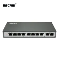 10-Port-POE-Switch für die Stromversorgung von POE-IP-Kameras und drahtlosen AP im CCTV-System mit NVR POE-Stromversorgungsadapter