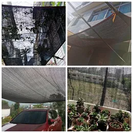 HDPE Черный анти-UV Sunshade Net HDPE открытый треск садовый сад растения тени парус балконы беседки укрытие плавание бассейн.