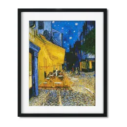 Руководство, 11-ct/14ct DIY Cross Stitch, наборы для вышивших комплектов Van Gogh Coffee Shop Patter