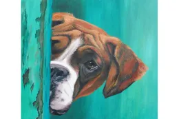 Kahverengi köpek 5d elmas yuvarlak rhinestone nakış boyama hayvan köpek diy çapraz dikiş kiti mozaik çizim ev dekor sanat zanaat2186882