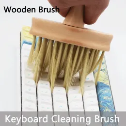 Accessories Keyboard Cleaning Brush Mechanical Keyboard Keycaps Wood Cleaner Soft Brush Computer Wooden Remover Keyboard Corner Accessories