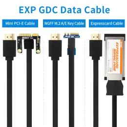 Estações Exp GDC Data Cable Mini PCIE ExpressCard M.2 A/E Chave de cabo Adaptador de interface para EXP GDC DOCK Laptop Card