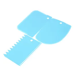 3 pezzi/set di strumenti di decorazione di torte in plastica per decorazioni per impasto per glacci per cutte Accessori cucina Accessori fai da te bordo più fluido da cucina set di gadget da cucina