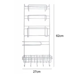 Het försäljning !!! Over Door Freezer Storage Rack Kitchen Home Spice Organizer Pantry Holder Shelf grossist Dropshipping