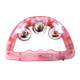 2021 New Flashing Bell Sensory LED Light Tambourine Shaking Toy Evening Party Stage Prop