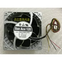 Pads Nytt CPU Cooler Fan för Sanyo 9SG1248P1G03 DC 48V 1A Hög luftvolymkylfläkt 12038 120*120*38mm