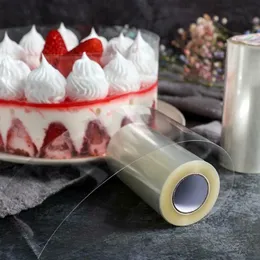 1ロールケーキサラウンドフィルム透明なケーキカラーキッチンアセテートケーキチョコレートキャンディーケーキベーキング耐久性8cm*10m/10cm*10m