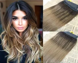 Balayage 28 قطعة قطعة واحدة في تمديد الشعر البشري 1 PCS مجموعة 5 مقاطع 70G 120G 140G 12QUOT2QUOT1292429