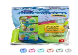 Wiederverwendbare Wasserballons Spielzeug Silicon Rapid Fill Wasserkugeln Hinterhof Pool und Strand im Freien Spielzeug für Kinder Teenager Erwachsene Softball FI3217152