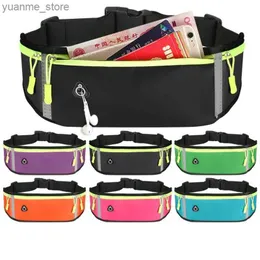Sport Bags Mens Sports Running Phone Case Waist Bag Waterproof and Comfortable Bicycle Running Bag Safety Reflective Tape Sports Band Y240410Y240418UG7O