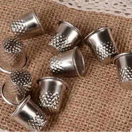 3 szt. Thimbles narzędzie do szycia krawiecka srebrna metalowa chwyt palec osłona bakteryjna igła igła