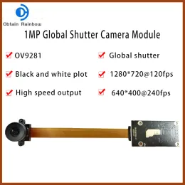 Webcams 240FPS Global Shutter Camera Module 720p 1MP, OV9281 USB Webcam Monochrome, высокая частота кадров