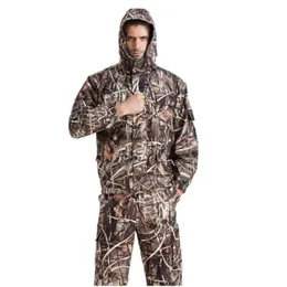 Новое в осеннем зимнем тростнике Bulrush Humouflage Hunting Outdoor Bionic Clothing Comse Tactical Bupetbuster и брюки B1-142