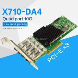 カードfanmi x710da4 4ポート10gigabitイーサネット収束ネットワークカードサーバーアダプター