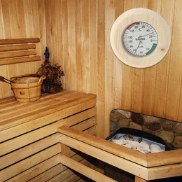 Temperatura del materiale in legno e calibro di umidità Montaggio montato di sauna igrotermografia per misurazione e comfort interni