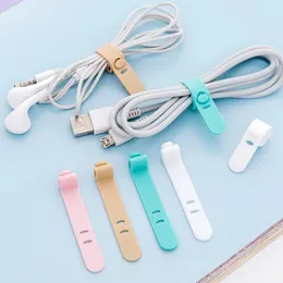 4st Universal Line Storage Clip Desk Organizer Winder Portable Earphone Data Cable Storage Buckle Organizer