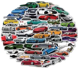 Водонепроницаемая наклейка 50100pcs Cool Sports Racing Car Sticker для бамперного велосипедного шлема багаж