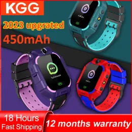 Watches Q19 2G Kids Smart Phone Watch Math Game ficklampa LBS Plats med kamera SOS Call Back Monitor Children Smartwatch för gåvor