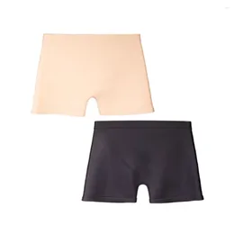 Men's Swimwear Silicone Children Swim Trunks Spring Pants Solid Color High Stretch Four Corner Swimming