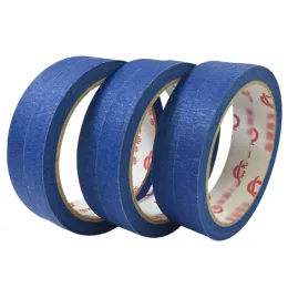 50 m blå målare Rengör Peel Masking Tape 14 Storlekar Lim målning papper målare dekor diy hantverk borste färg allmänt syfte