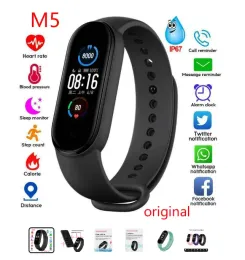 Watches Hevert Fitness Traker Smart Watches 2023 New M5 Smart Band Pedometer Pressure Monitor för Xiaomi PK D20 Y68 D18 M6 M7 M4 M3