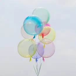 1pcs round Crystal Clear Bobo Balloons 18 "شفافة حلوى الألوان كرة الفقاعات البالونات لزواج حفلات عيد ميلاد الزفاف