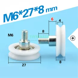 M6*27*8 mm 6*27*8 mm V Rowkowane koło, śruba / śruba / gwint, 626zz plastikowy koło pasowe / nad linią koło prowadzącego