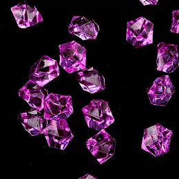 100pcs/lote (60g) 11x14mm acrílico gemas de pedras de rocha de rocha de gelo para festas para festas para festas de casamento