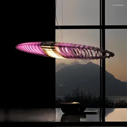 Ljuskronor Creative Restaurant Chandelier Designer Titania Pendant Lamp El Living Room Dining Table Decor Led Spaceship Hanging Light